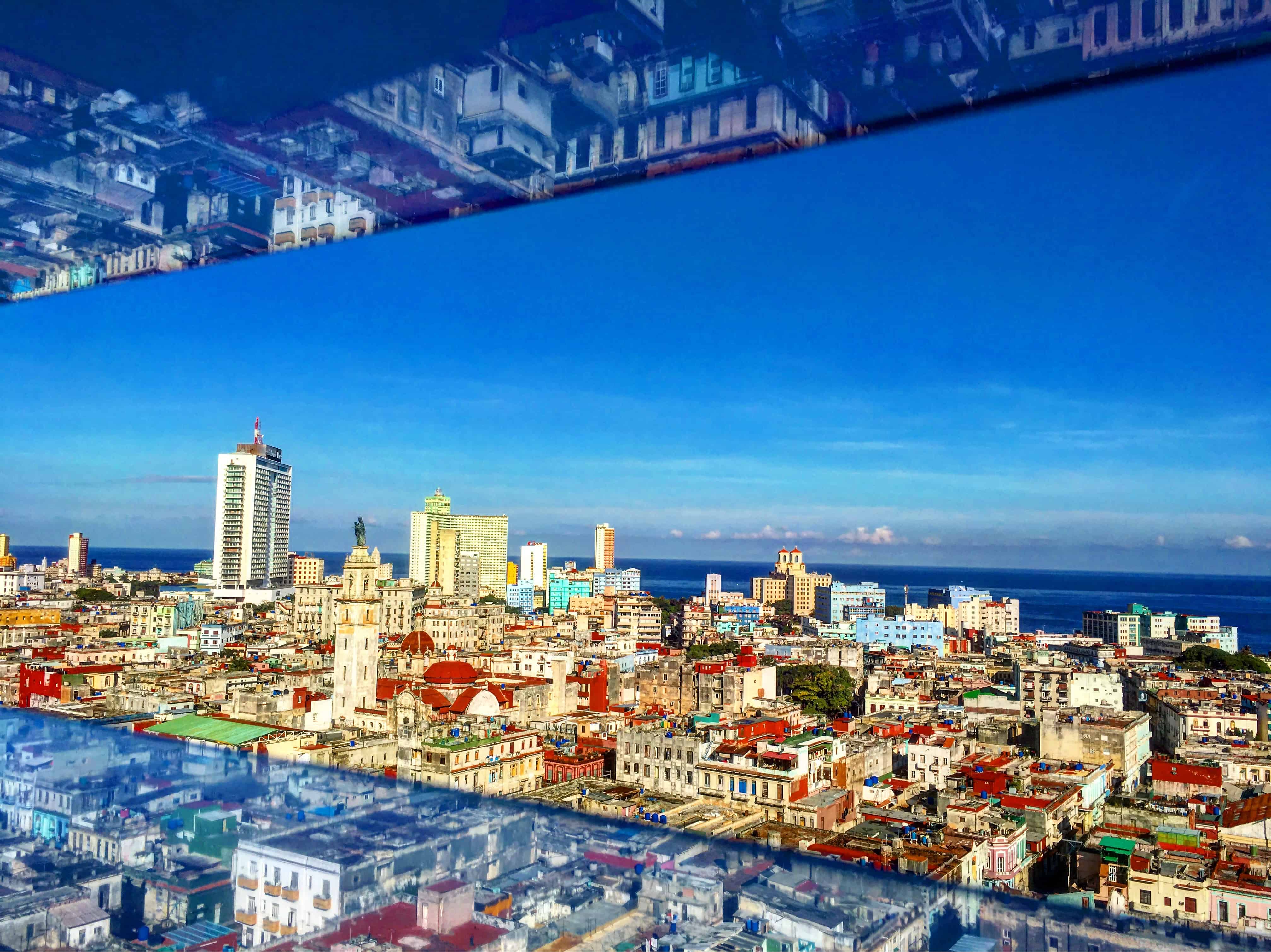 Overlook of centro habana cuba this is from the casa particular in havana cuba