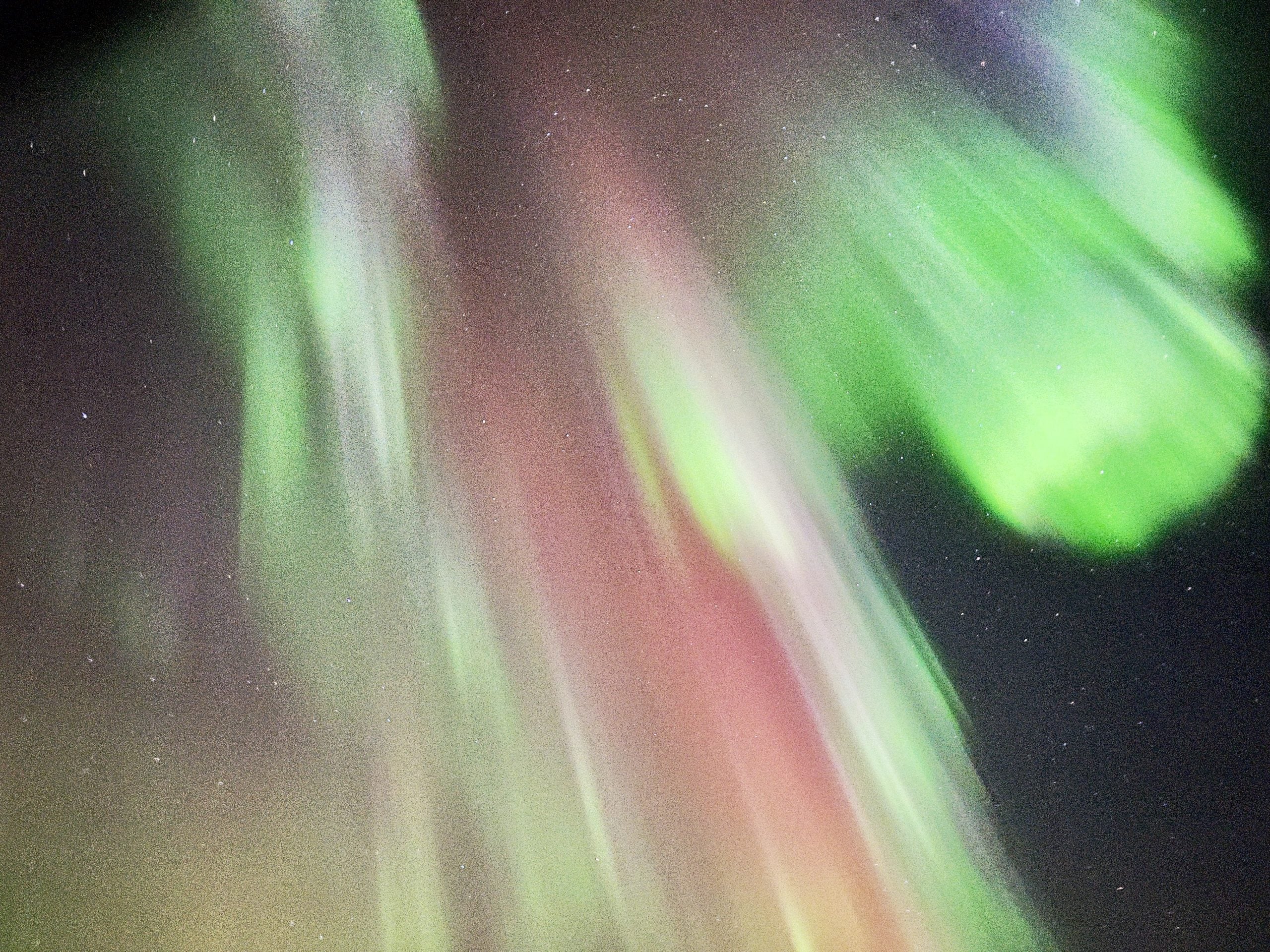 Aurora borealis over Iceland at night