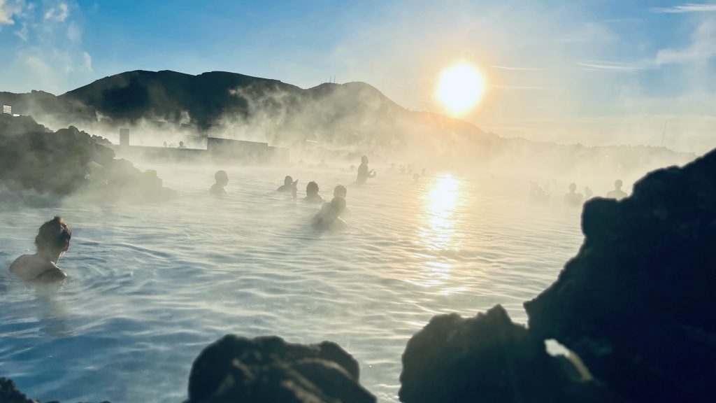 Blue Lagoon geothermal spa on the Reykjanes Peninsula in Iceland