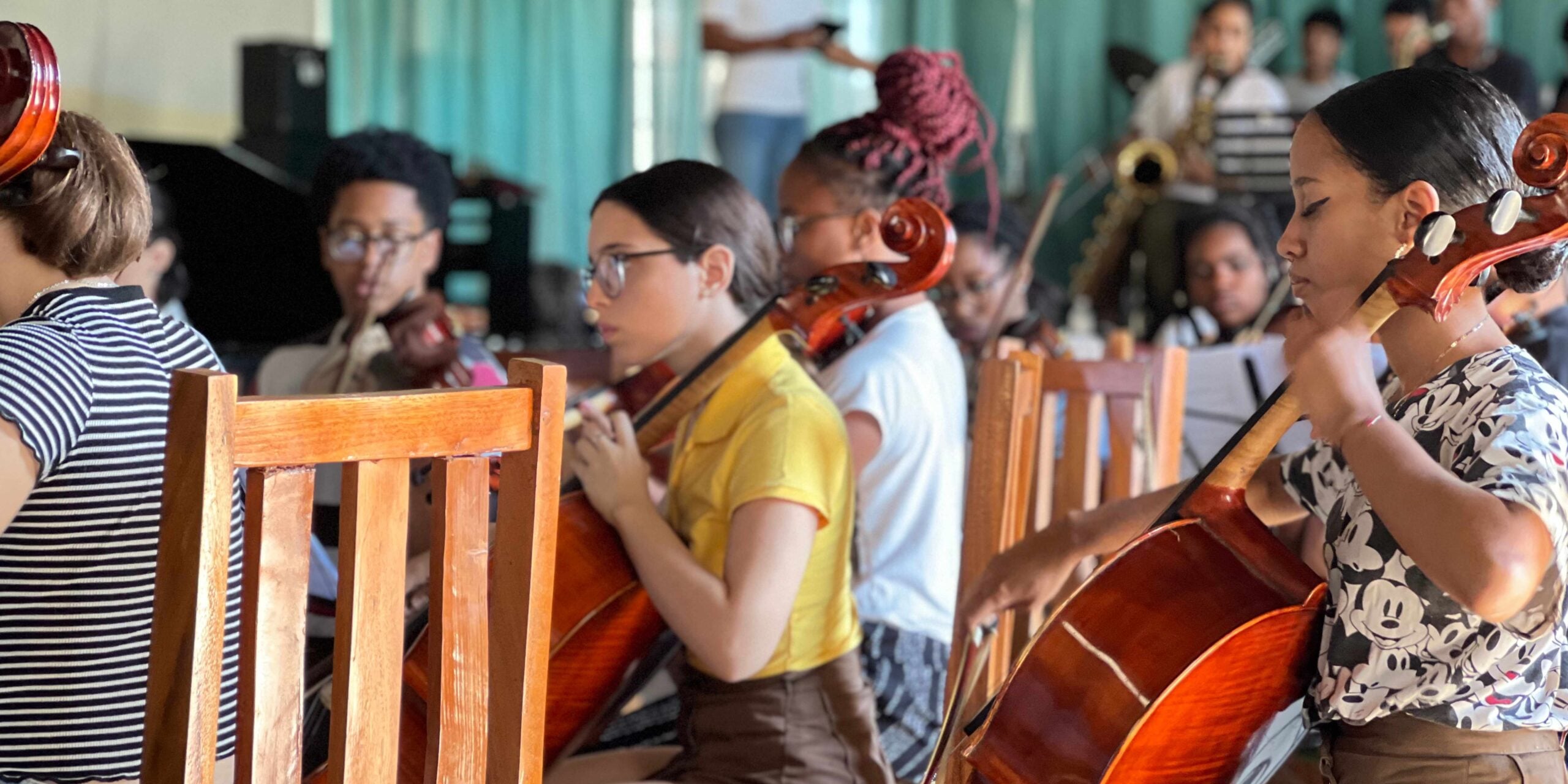 Havana Jazz Festival Tour 2023 - Conservatorio de música Amadeo Roldán's Jazz Band Rehearsal Photo - Havana Music Tours Archive