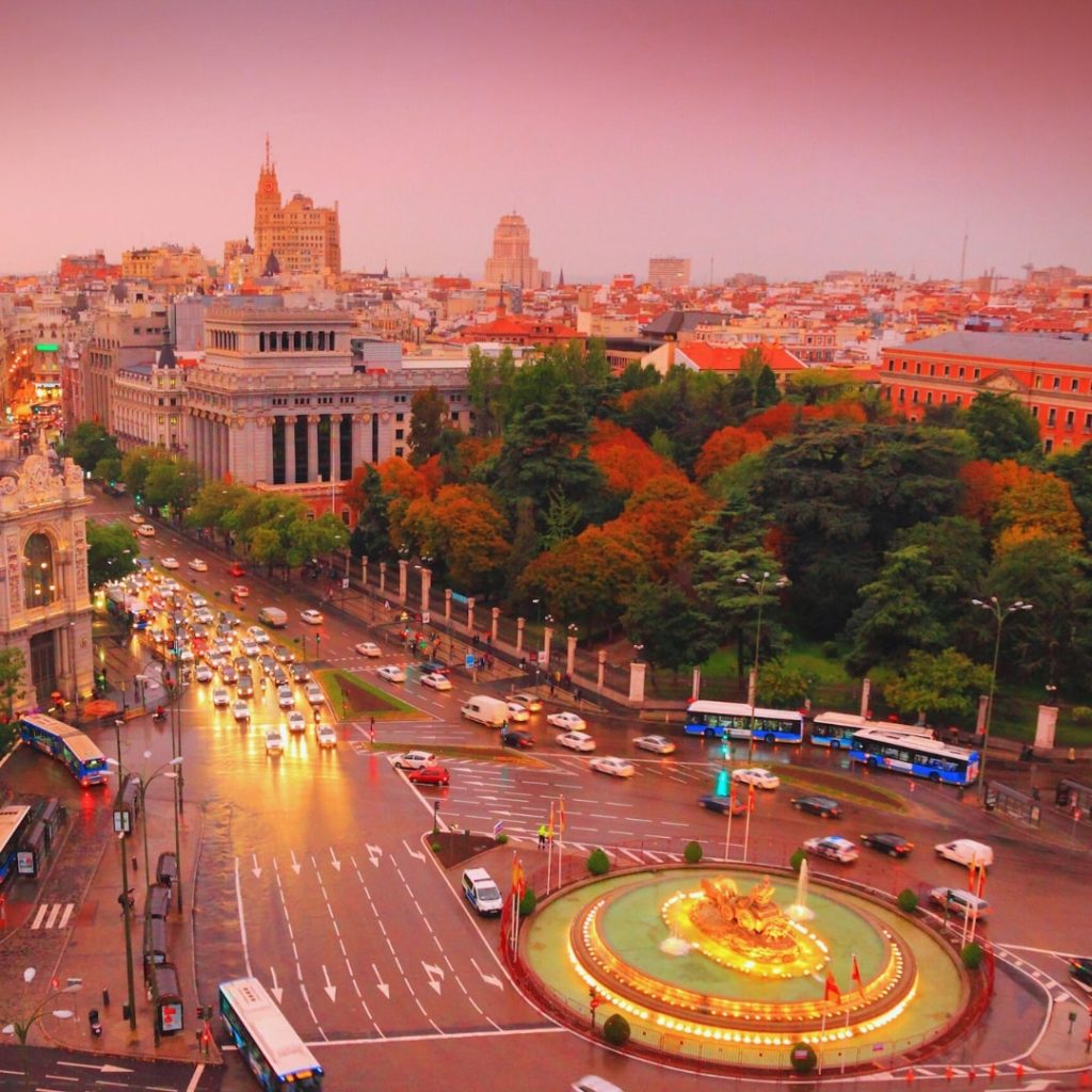 Cibeles Square in sunset Light - Madrid, Spain - Madrid Music Tour - Musical Getaways