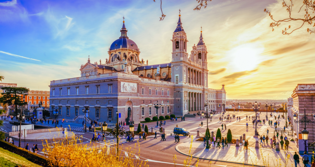 Madrid royal palace in Spain