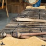 Marimba chonta from the Colombian Pacific Coast in a workshop for Petronio Alvarez Festival Tour