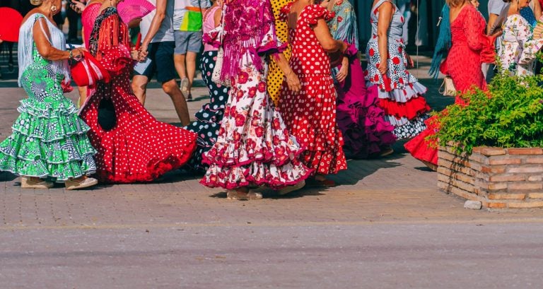 Feria de abril in Seville Spain