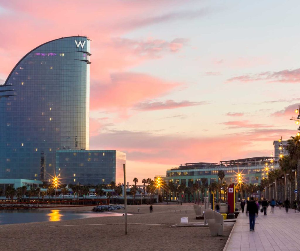 barcelona beach sunset musical getaways