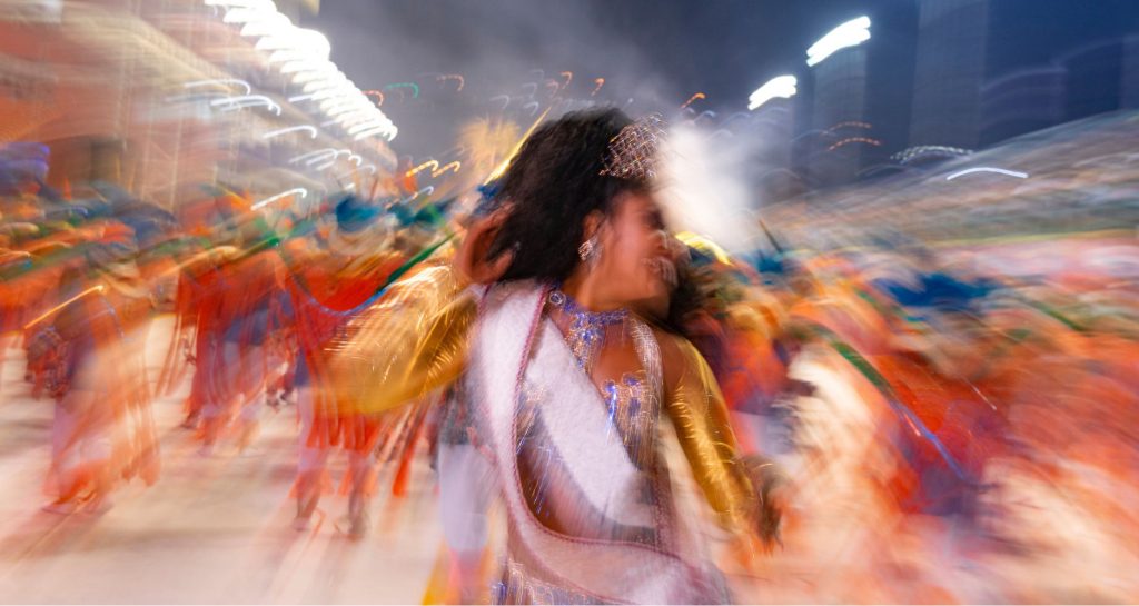Samba school rehearsal in Rio de Janeiro
