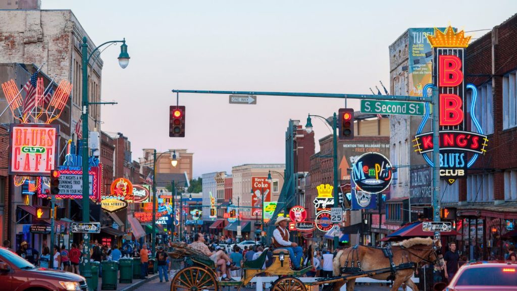 Beale Streeet in Memphis, Tennessee