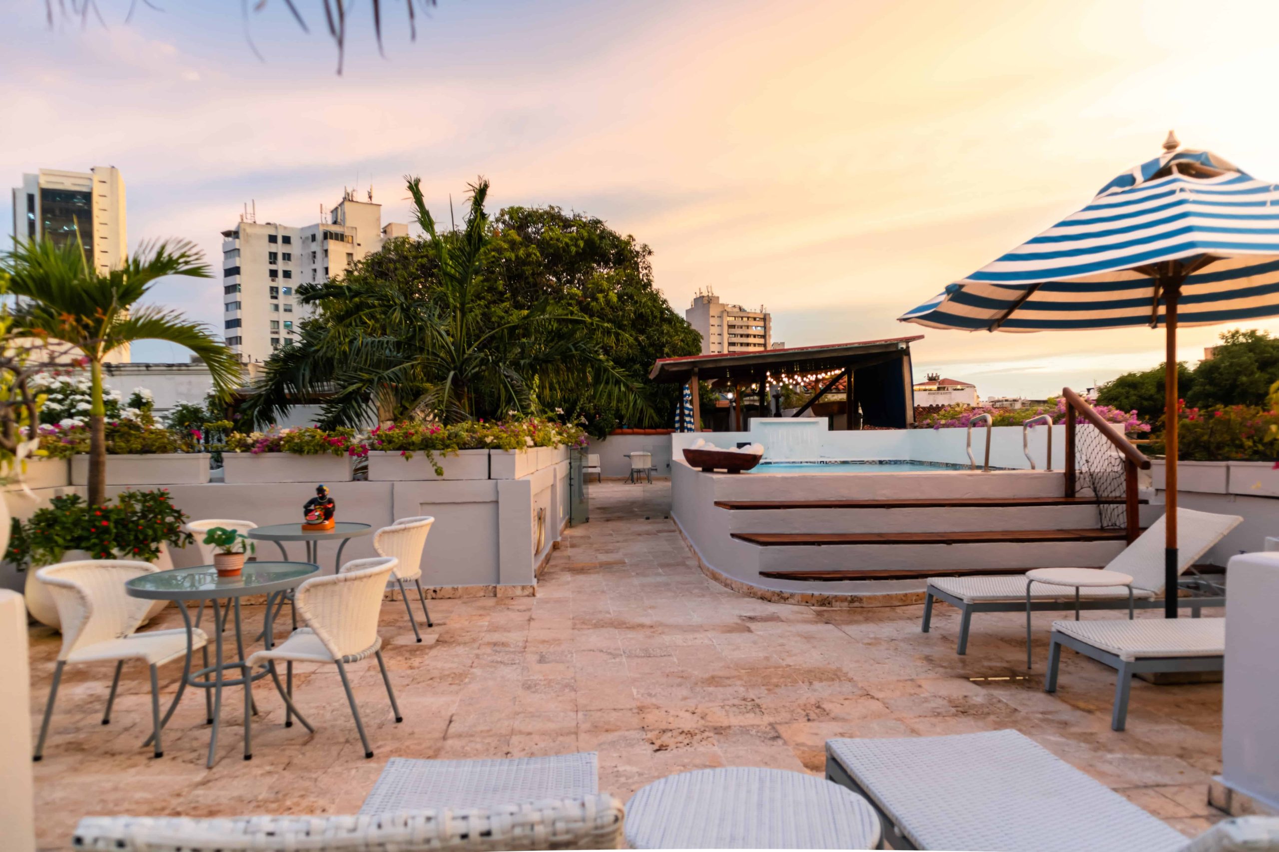 Accommodation in the walled city, Cartagena, Colombia 