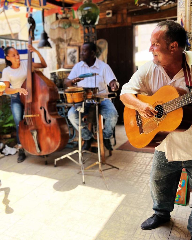 Cuban son musicians performing in Cuba