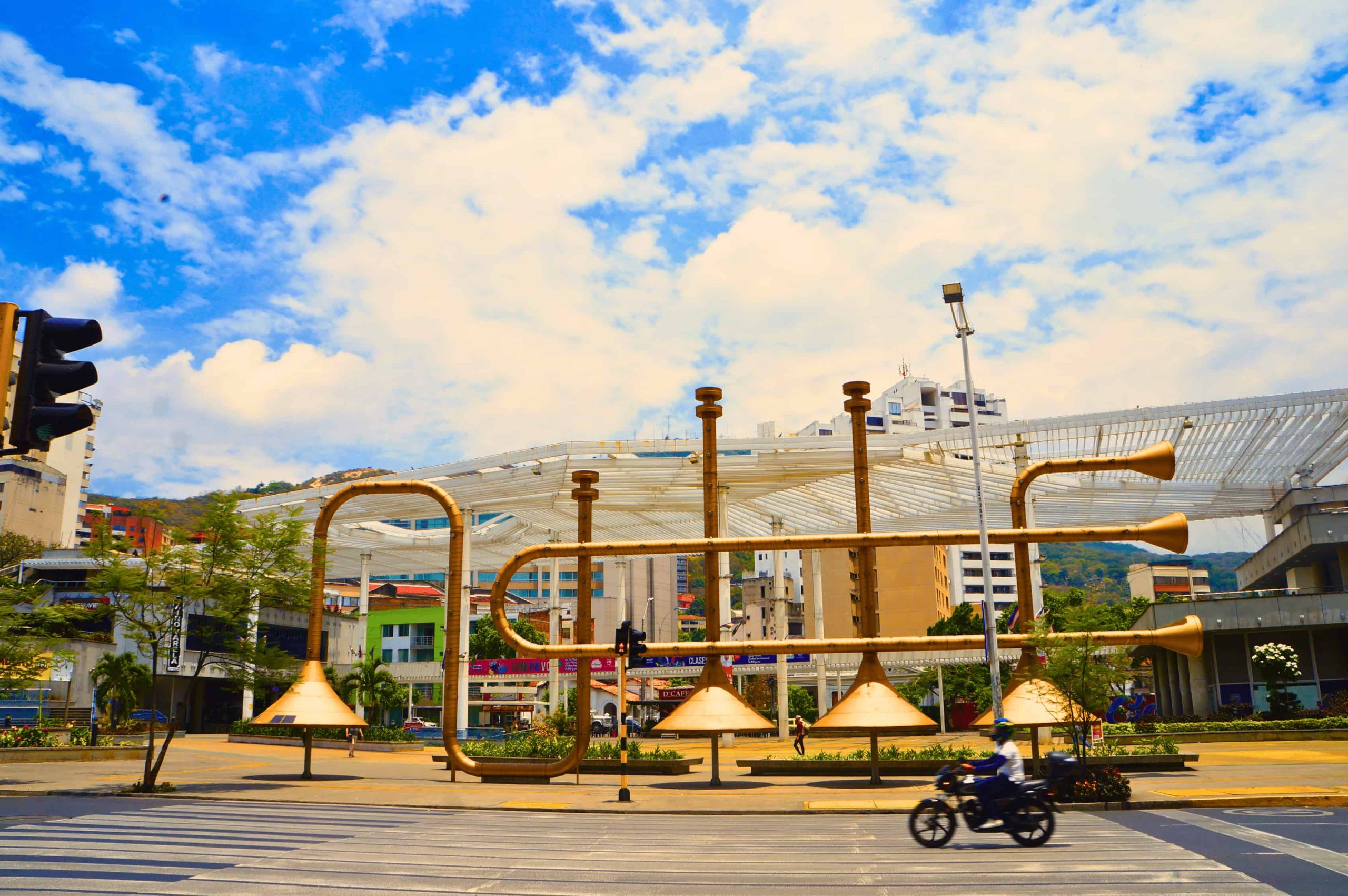 Trumpets of grupo niche in Cali, Colombia
