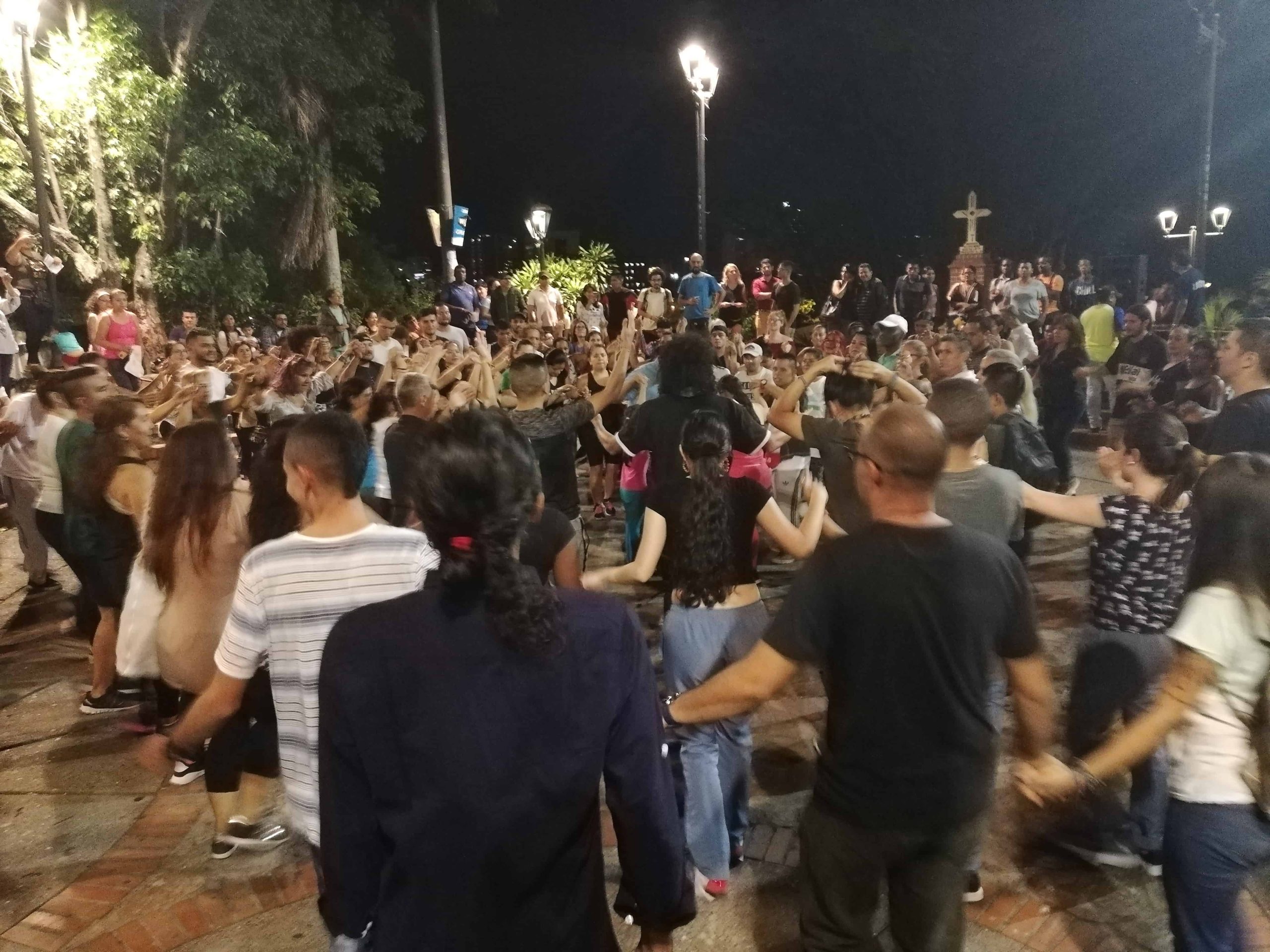 Indigenous dance in Loma de La Cruz, Cali, Colombia