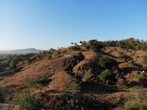 San Basilio de Palenque drone view