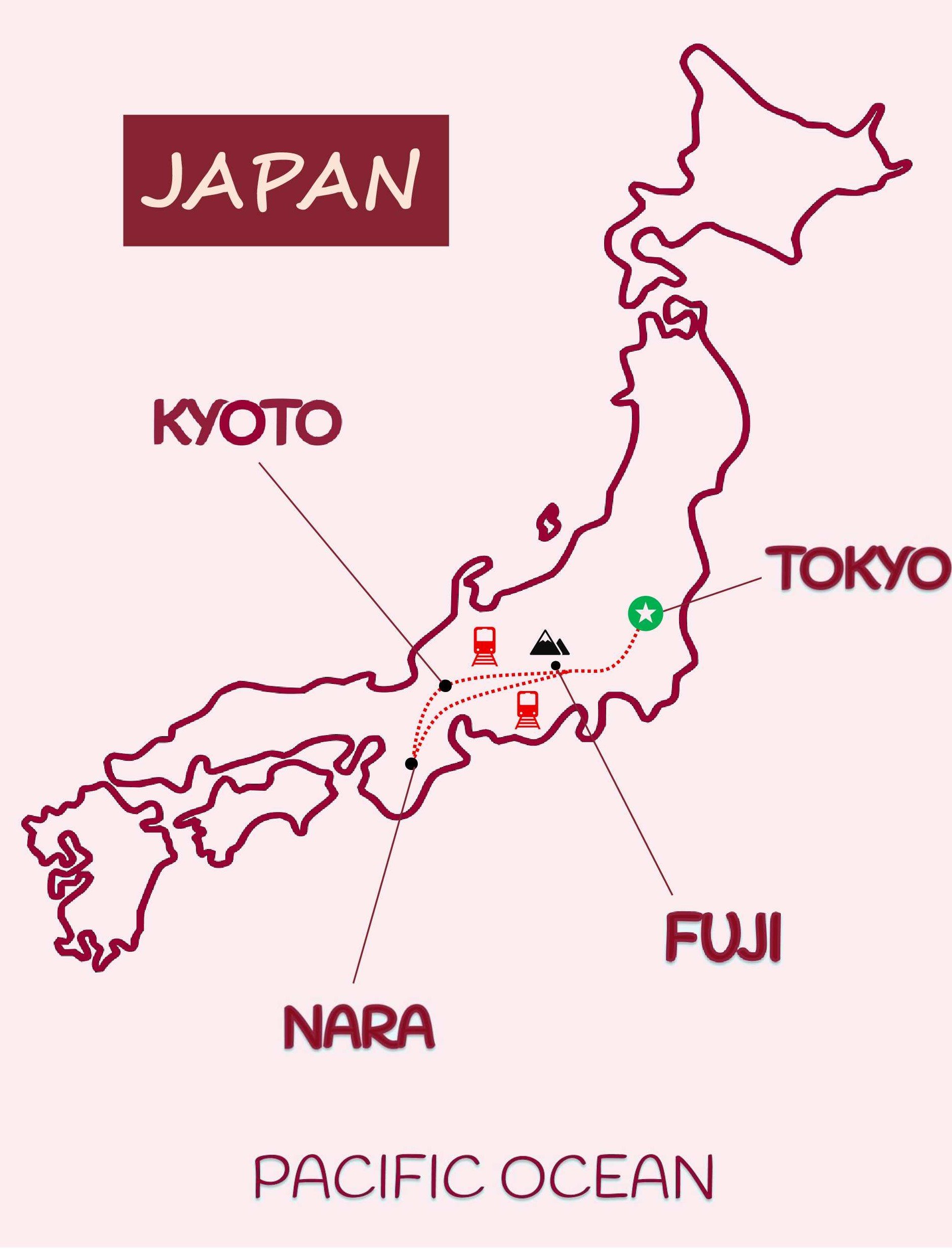 Map of the Brazil Music Tour with musical getaways. Explorin Rio de Janeiro, Salvador de Bahia and Recife 