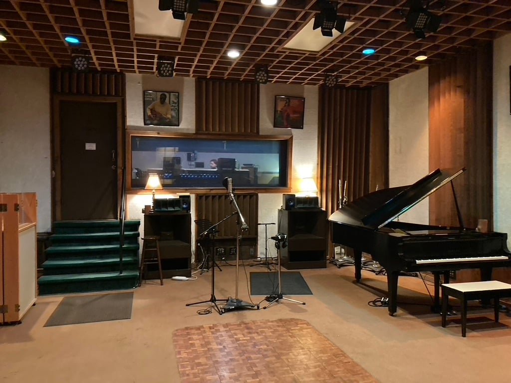Recording studio room in Muscle Shoals, Alabama