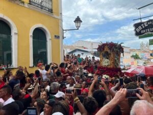 Afro-Bahian cultural procession in Salvador during a Musical Getaways Brazil journey
