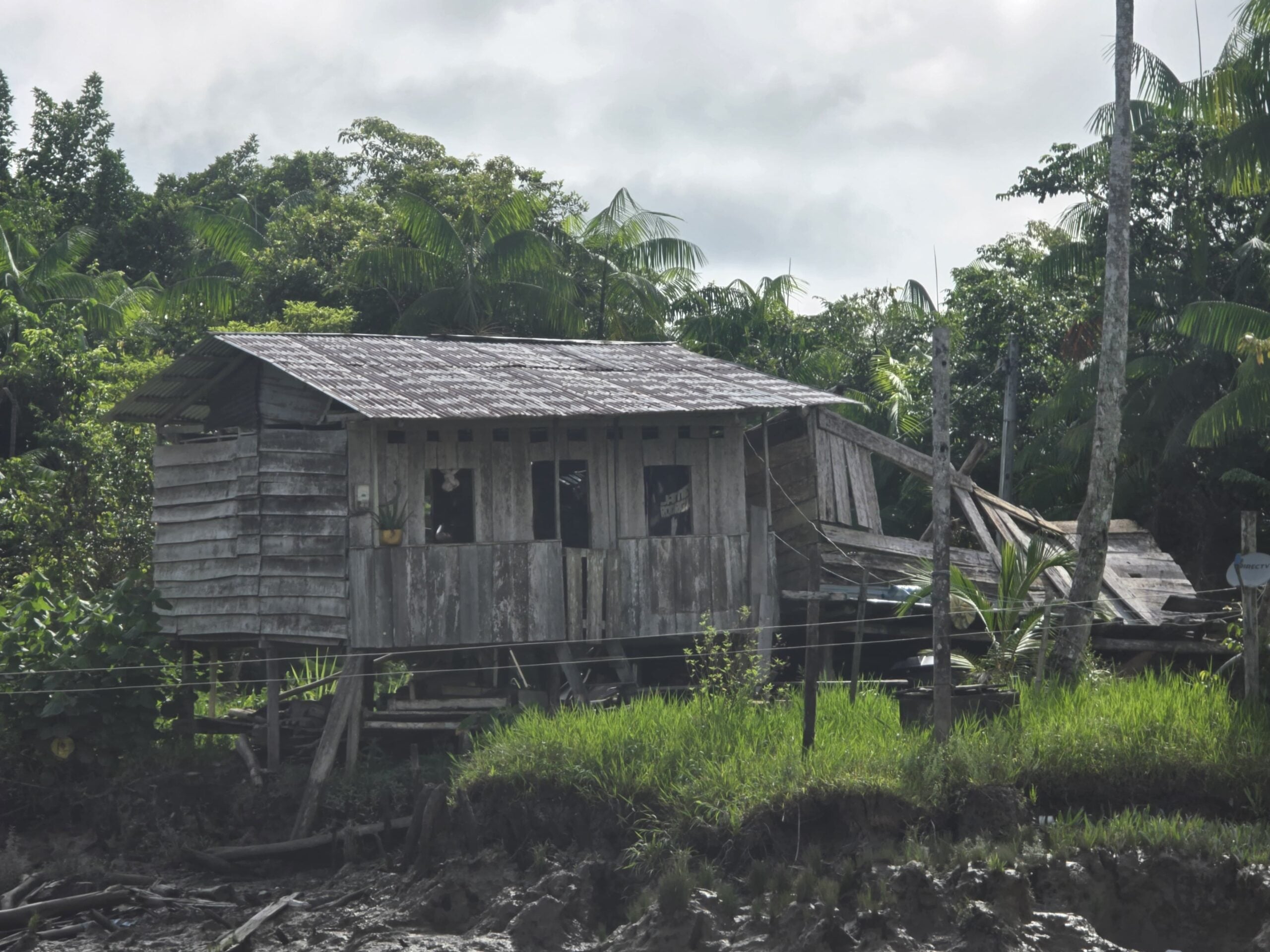 Torres family home in Guapi, Colombia, affected by earthquake damage